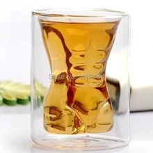 1 ШТ. Творческий Красота обнаженная коктейль стекла Menzerna мышцы человека быть любителей чашки стиль Стеклянная Чашка ПР 0144