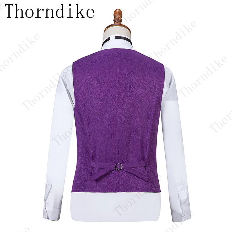 Thorndike Красивые Искусственные мужские свадебные костюмы облегающий костюм для