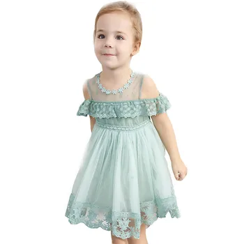 

TELOTUNY Fashion Child Girls Kids Lace Floral Ruffles Princess Performance Formal Dress Clothes newst baby dress Z0208