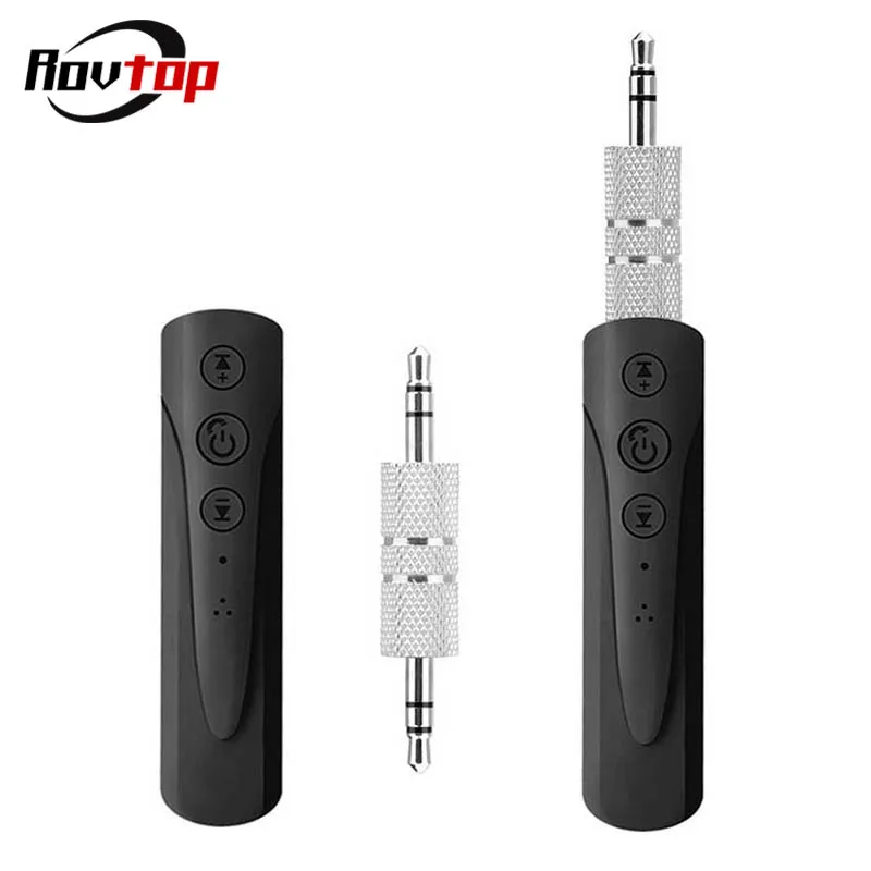 

Rovtop Handsfree Bluetooth Car Kit Wireless 3.5mm Jack Bluetooth Aux Audio Adapter Music Receiver For Headphone Phone Car Z2