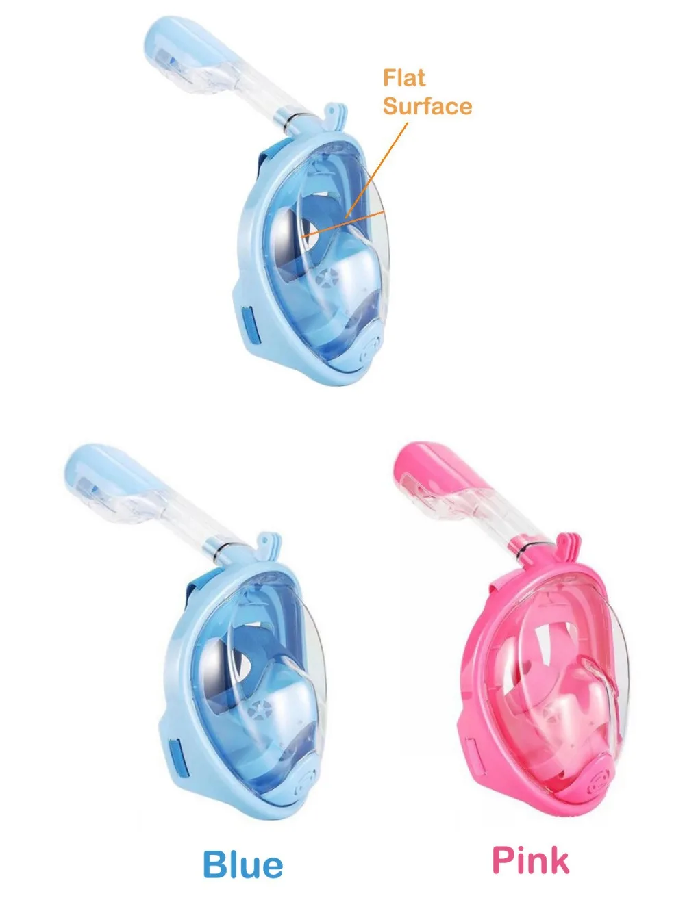 ¡Envío Gratis! Los niños snorkel máscara de buceo de la nariz de buceo conjunto de espejo anti-niebla snorkel máscara XS niño 2 modelos - 4