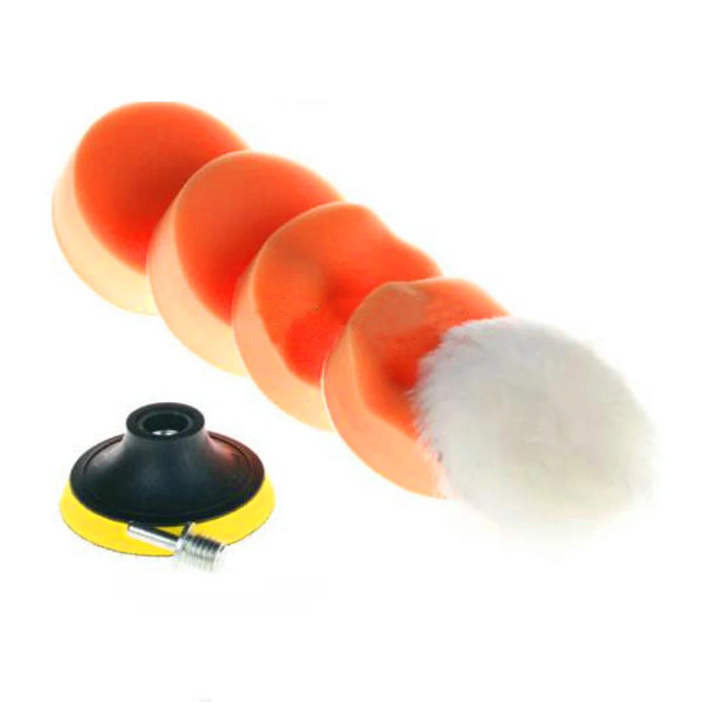 

2018 NEW Compound-Polishing-Auto Car Detail+Drill Adapter-M10 Polishing wheel+Black Sponge pad+Orange Sponge Pad+Drill adapter