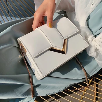 

Brand Designer Shoulder Crossbody Bag Chain Fashion Flap PU Leather Women Clutch and Purse Female Lady Small Messenger Bag