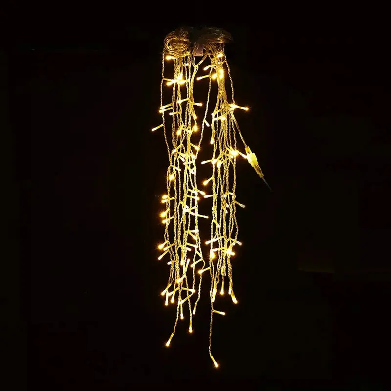 4 м* 0,6 м светодиодный светильник-сосулька для занавесок сказочные гирлянды f/Рождественский уличный сад, Рождественский Декор для свадебной вечеринки, соединяемый разъем для мужчин/женщин