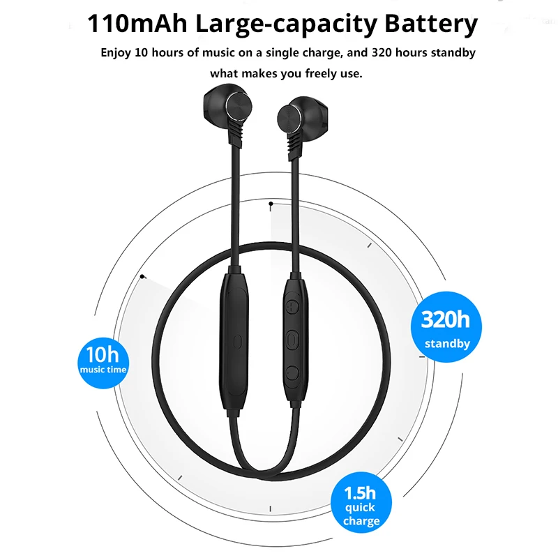 Langsdom L5Pro Bluetooth Earphone with HD Mic Metal Stereo Wireless Earphones Headphones auriculares Bluetooth Headset for phone