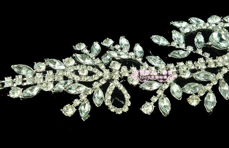 Acryl Voll Kristall Rhinestone Haar Clip Kamm Braut Hochzeit Tiaras