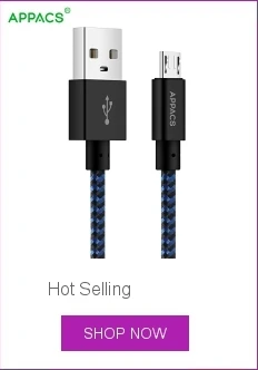 APPACS нейлоновый Плетеный Micro USB 2,0 кабель синхронизации данных 5V2. 1A Быстрая зарядка 10 футов USB кабель для samsung huawei HTC LG Sony Android