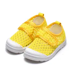 Малышей обувь для девочек 2018 спортивная обувь для детей сетки отверстие дышащие детские кроссовки Маленький мальчик обувь для маленьких