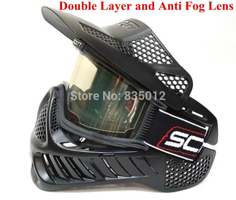 

Visor GEN 2 Tactical War game Double Lens Protecting full face Mask paintball airsoft CS Anti fog bulletproof goggle mask