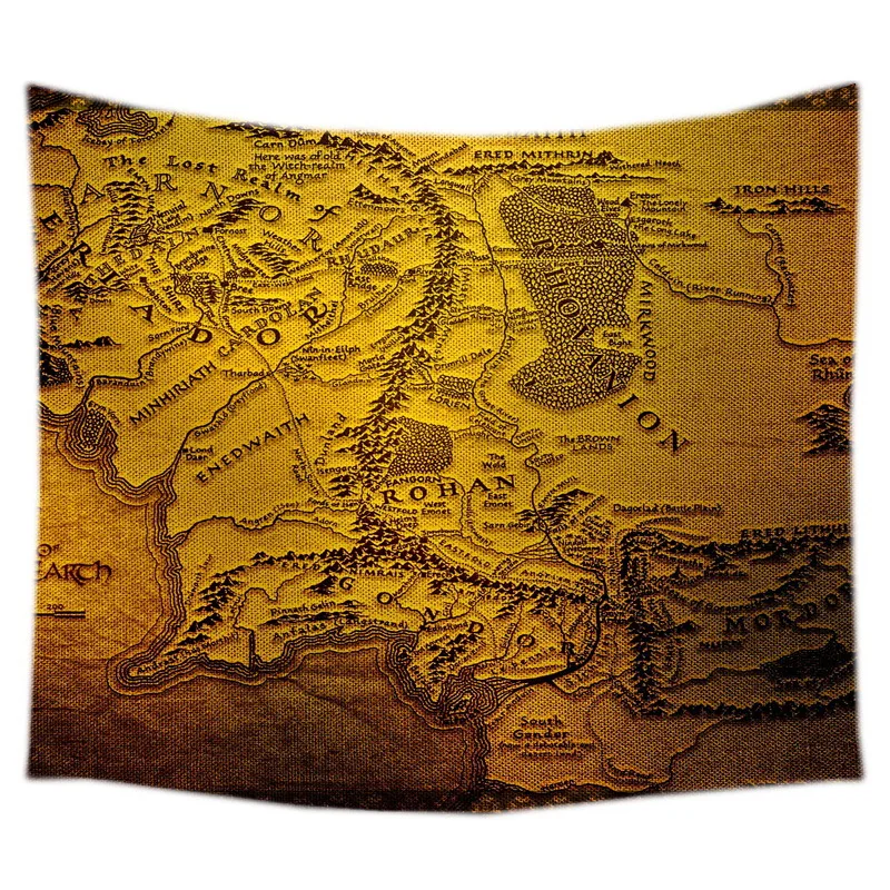 the lord of the rings wall hanging tapestry bed manta yoga mat beach