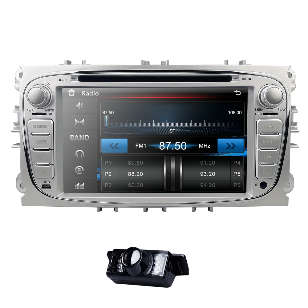 Top 7 Inch RDS Mirror link Car DVD Player For Ford Focus 2 S-Max C-Max Mondeo 4 Galaxy Kuga 2008-2010 DAB+ Free camera 8G Map card 0 Top 7 Inch RDS Mirror link Car DVD Player For Ford Focus 2 S-Max C-Max Mondeo 4 Galaxy Kuga 2008-2010 DAB+ Free camera 8G Map card 0