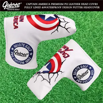 

Captain American Golf Blade Putter Head Cover Synthetic Leather Golf Covers Sport Golf Accessories Mascot Novelty Gift