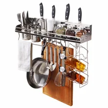 Lifewit Space Save Kitchen Cookware Racks Stainless Steel Kitchen Storage Holders Racks With Double Cup 10 Hooks Kitchen Shelves