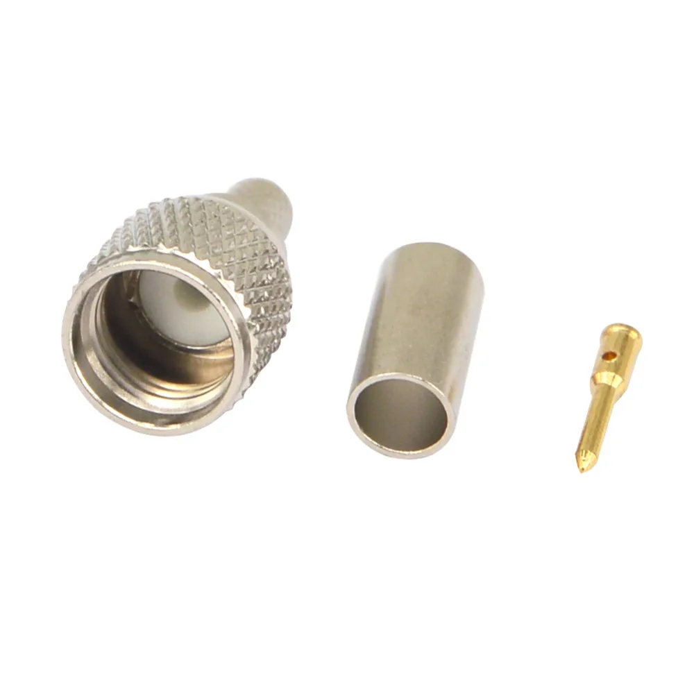 10 Pieces RF connector mini UHF male for RG58 RG142 LMR195 cable