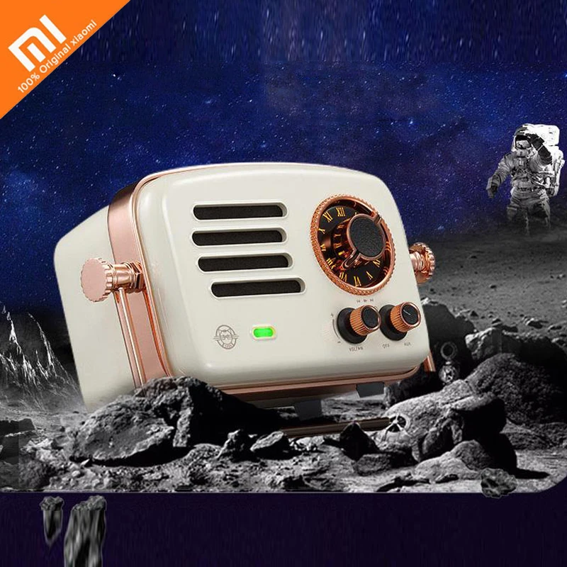 

Original xiaomi mijia Elvis Radio MW-R Traveler 2 Space Edition Smart Internet Radio Portable Bluetooth Speaker Support APP