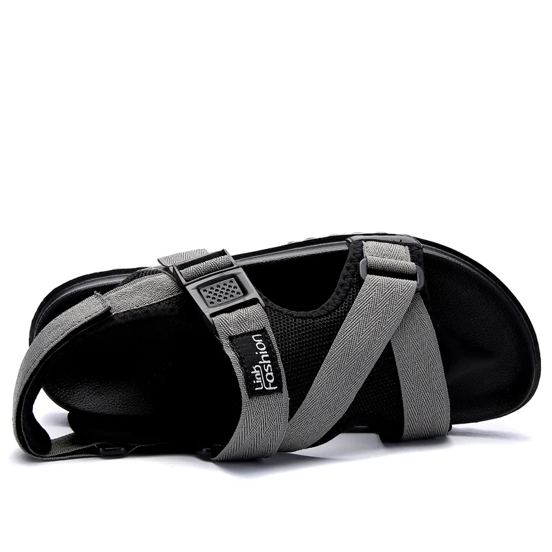 Men's Summer Sandals Light Hook-loop Sandals For Male Canvas Casual Shoes Comfortable Footwear Zapatos big size 36-46 3085m