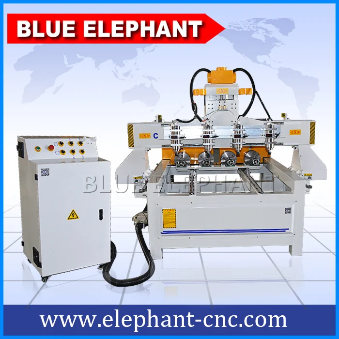 

Multi-spindles cnc rotary with rotary for furniture legs,efficient wood cnc router machine with 4 rotary device