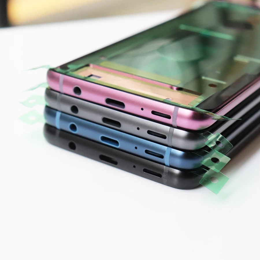 Оригинальная средняя рамка для Samsung Galaxy S9 G960 G960F + Plus G965 G965F металлический корпус