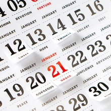 1 набор, 365 день в год, календарь, наклейка, дерзивная бумажная наклейка для творчества Подарочная открытка ручной работы, фотоальбом, декоративные наклейки для скрапбукинга