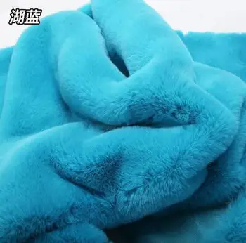 

26style Rex rabbit long hair animal plush wool fabric for coat textiles handmade patch Jacquard thick sequin fabric A344