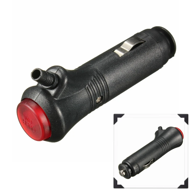 

Auto 12-24V Red LED Car Van Cigarette Lighter Socket Splitter Plug Connector Power Adapter w/ Fuse Car Charger