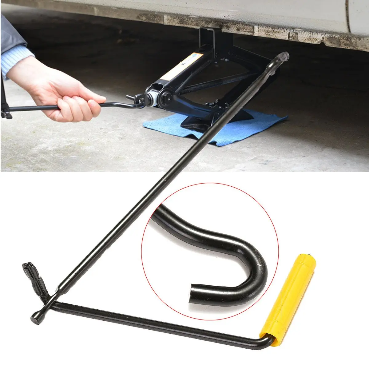 Buy Steel Car Wheel Lug Wrench Garage Van Tire Scissor