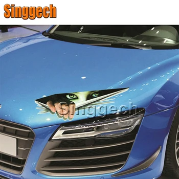 

3D Eyes Peeking Monster For Jaguar XE XF XJ For Saab 9-3 9-5 93
