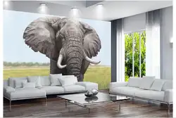 Customzed 3d обои 3d дети обои Hd картина слон ТВ стены настенные росписи детская комната