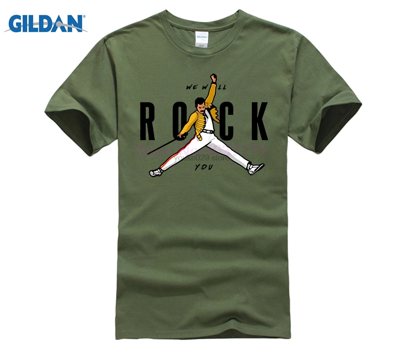 Забавная Мужская футболка Air Mercury футболки homme We will rock you с тяжелым металлом из 100%