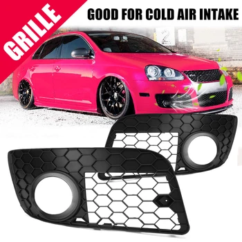 

Pair Honeycomb Hex Mesh Fog Light Open Vent Grilles For Volkswagen for VW for Jetta MK5 GTI GLI 2006-2009 Car Accesorios