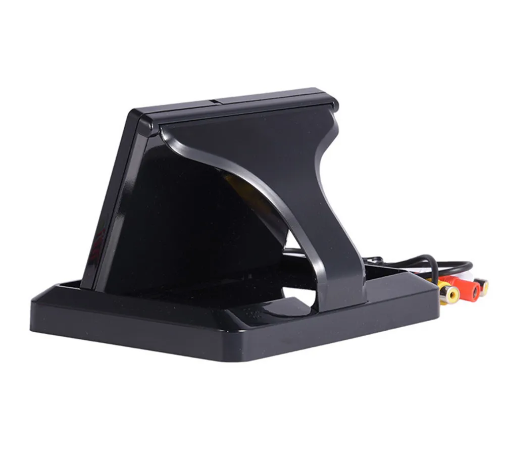 Foldable 5" TFT LCD HD800*480 Screen Car Monitor Reverse Parking monitor with 2 video input Rearview camera (optional) car display monitor lcd display