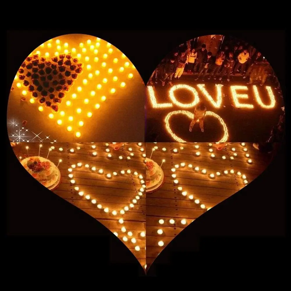 Tanie Bezpłomieniowe świece, najnowszy pilot LED migotanie świece na baterie taniec płomień Tealight z funkcją timera, 3 Mo