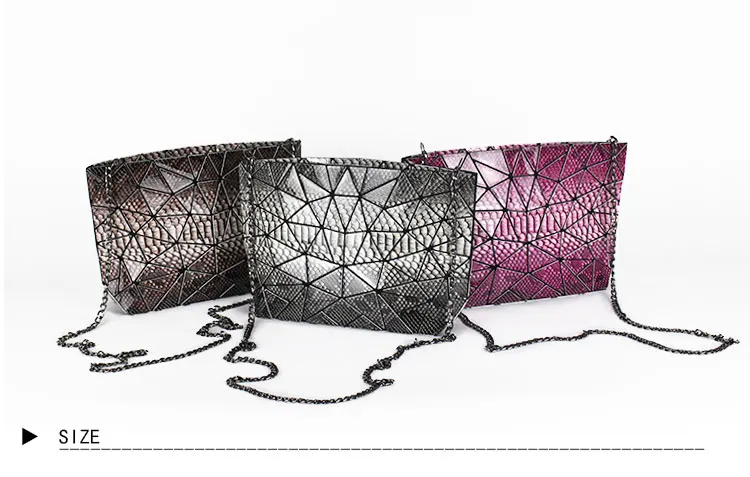 Цветочная поэзия, модная сумка-мессенджер со змеиным принтом, дизайнерская сумка, женская сумка на цепочке, Геометрическая Сумка на плечо для девочки-подростка