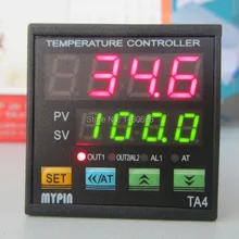 12 В DC Mypin двойной цифровой F/C PID регулятор температуры Термостат TA4E-SSR SSR выход+ 2 сигнализации