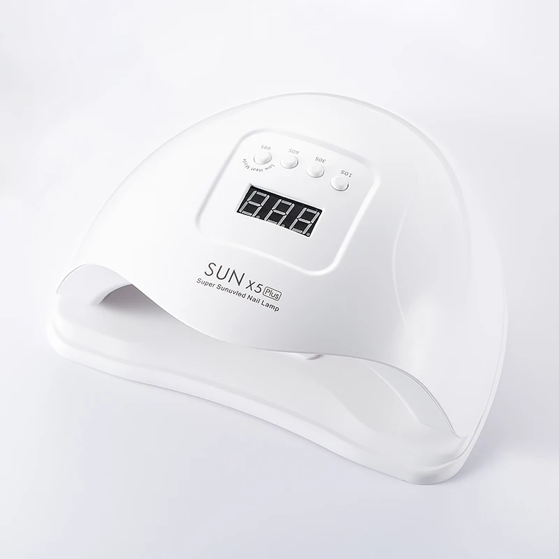 Conduziu a Lâmpada do Unha Plus com Sensor Todos os Gel Profissional Secador x5 Automático Infravermelho Cura Unha Polonês Lâmpada Manicure Ferramentas uv 80w Sun 2 Beleza e saúde