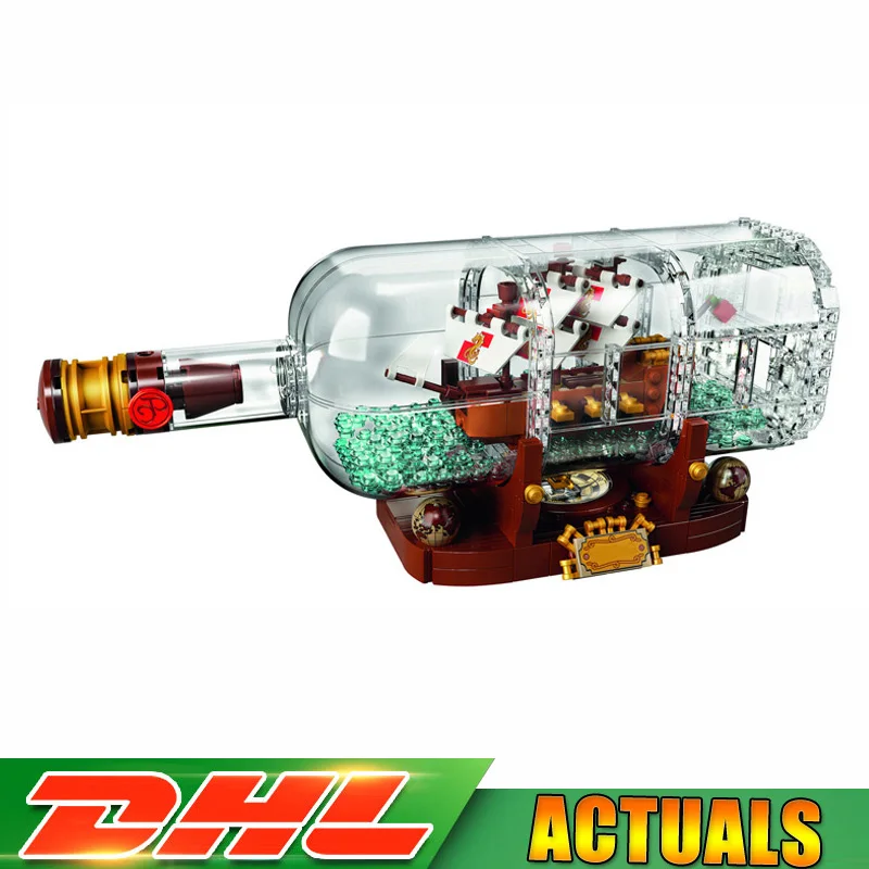 

Lepin 16051 Creative Pirates of the Caribbean Pirates bottles in the boat Building Blocks Bricks Compatible Legoings 21313