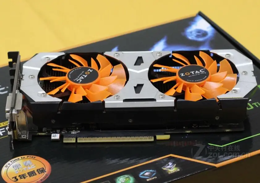 Оригинальная видеокарта ZOTAC GPU GTX 750Ti 2 Гб 128 бит GDDR5 видеокарта карта для nVIDIA GeForce GTX750 Ti 2GD5 GTX 750 1050