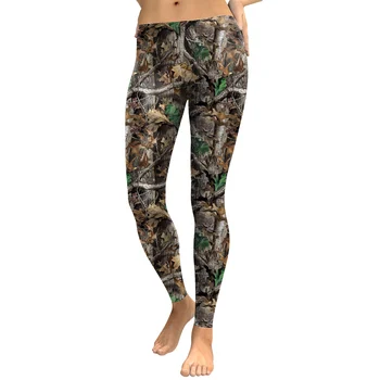 

Hunt Group Tree Leaves Branch Print Leggings Women Slim Fitness Leggings Sexy Elastic Causal Leggings Women Pants Leggins Mujer