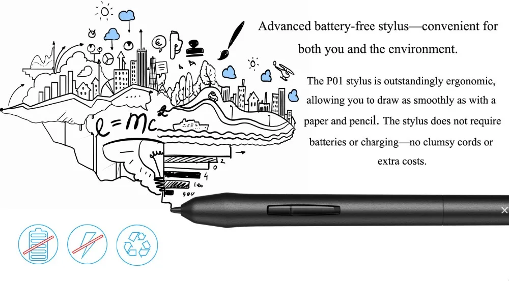 XP-Pen Star03 V1 планшет для рисования цифровая графика 10x6 дюймов для начинающих с 8 Экспресс-клавишами и стилусом P01 без теста