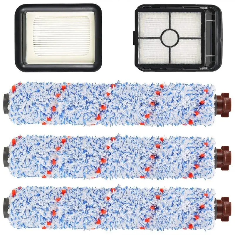 

Hot TOD-Suitable For Bissell Crosswave 1785/2306 Series - 3 Pack Multi-Surface 1868 Brush Roll And 2 Pack 1866 Vacuum Filter