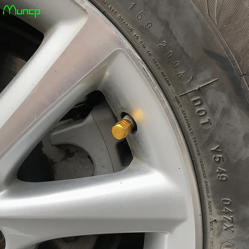Beli Muncp 4 PC Logam Mobil Roda Ban Valve Caps untuk Mercedes benz Seri Abses G M ML CL GLK CLK CLS GLK GL R SL SLK SLS AMG TPMS