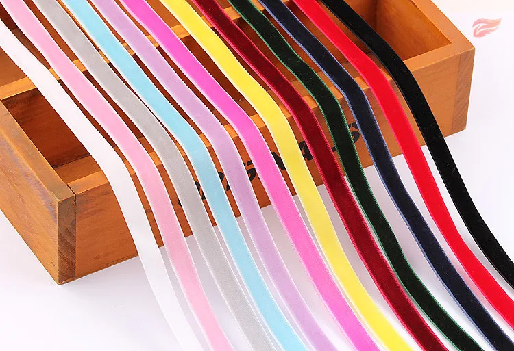 JILV 3/" 200 ярдов бархатная лента DIY тесьма 27 цветов одежды сумка домашний текстиль Швейные аксессуары