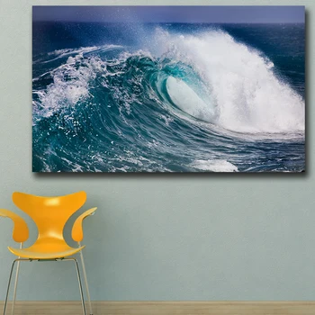 

Wxkoil Wall Picture Wave foam sea spray Home Decor On Canvas Modern Wall Art Canvas Print Poster Canvas Painting Unframed