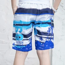 Детские хлопковые пляжные шорты Гавайи высокого качества, летние шорты для мальчиков и девочек дышащие Шорты повседневные детские боксерские шорты