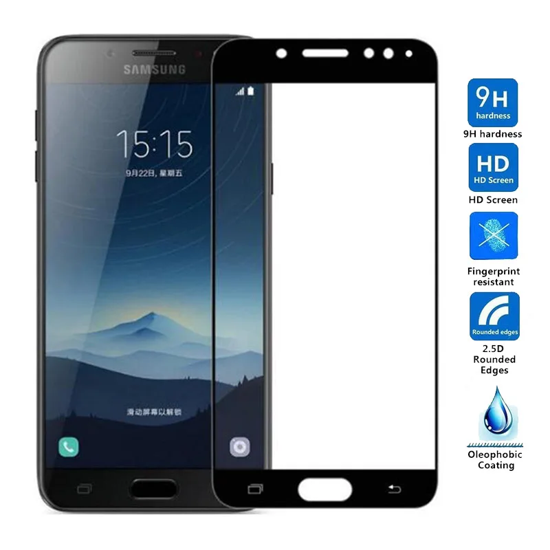 

Full cover Tempered Glass for Samsung Galaxy C5 C7 C9 Pro 2017 Screen Protector Protective Film For Samsung Galaxy C8 C9 2018
