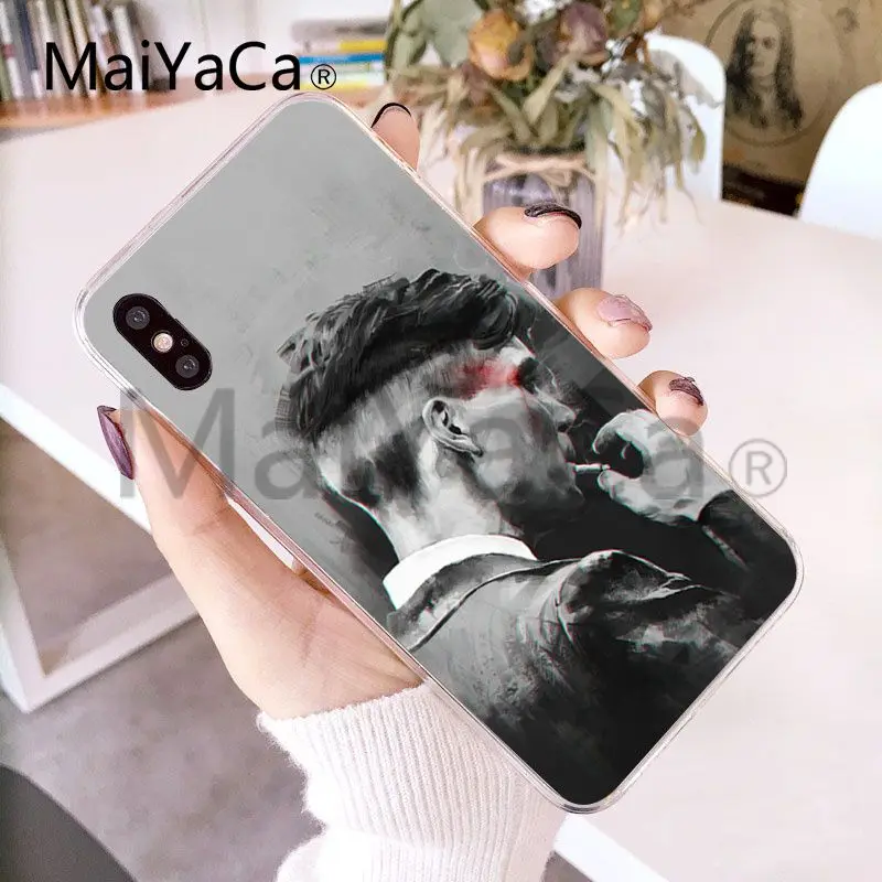 Чехол для телефона MaiYaCa Peaky Blinders Tv, милый чехол для телефона Tommee Shelby, для Apple iphone X и 8, 8 plus, 7, 7 plus, 6s, 6s Plus, XS, XR, 5c, чехол для телефона