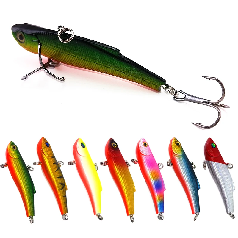 

2.7'' Minnow Fishing Lure Plastic Floating Hard Bait With #6 Fishing Hook Tackle 3D Eyes Crankbait Wobblers Carp 7cm 18.11g