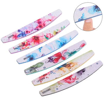 

Flower Pattern Nail File Set Flower Nail Files Remover Gel Polish Nail Buffer Polishing Shaping Nail Art Pedicure Tool 6 Pcs