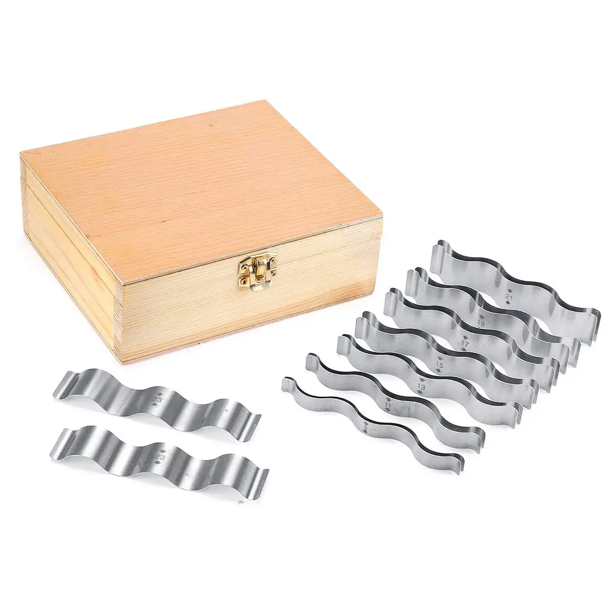 

Machinist Percision Gauge Block 110mm HRC40-45 8 Pairs Wave Parallel Pad Set Gage Blocks 9-23mm for Vice Milling Machine Lath