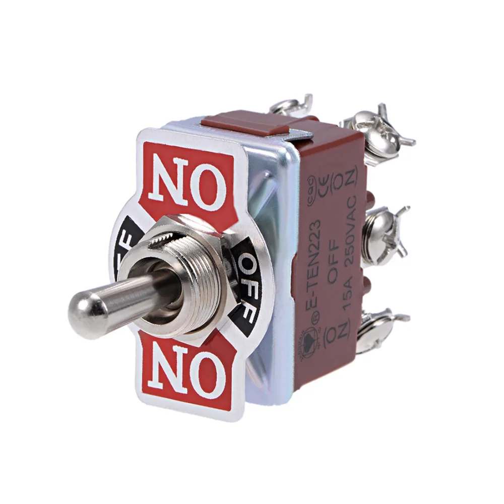 Buy Uxcell 5pcs DPDT Momentary Rocker Toggle Switch